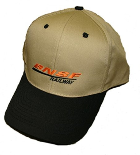 Daylight Sales BNSF Swoosh Logo Embroidered Hat -hat48- Black and Gold