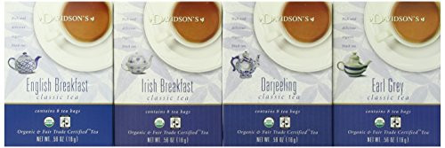 Davidson's Tea Assorted Traditional, 8-Count Tea Bags (Pack Of 12)
