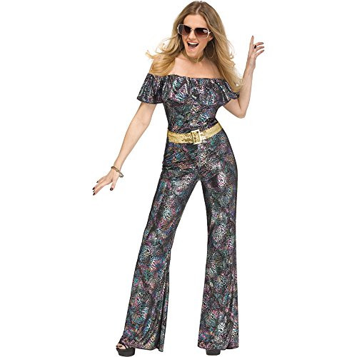 Fun World Women's Disco Queen- Multi- M/L Size 10-14