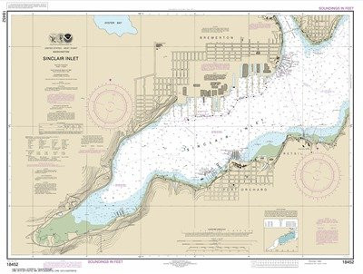 Synthetic Media NOAA Chart 18452- Sinclair Inlet
