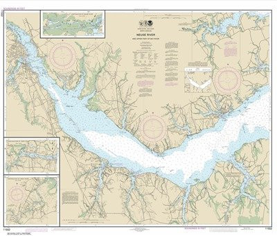 Synthetic Media NOAA Chart 11552- Neuse River and Upper Part of Bay River