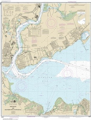 Synthetic Media NOAA Chart 12331- Raritan Bay and Southern Part of Arthur Kill