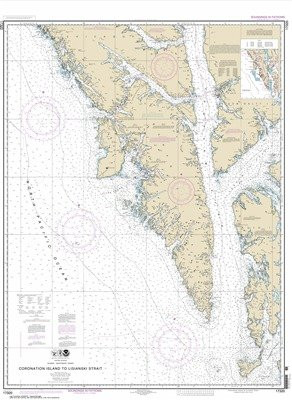 Synthetic Media NOAA Chart 17320- Coronation Island to Lisianski Strait