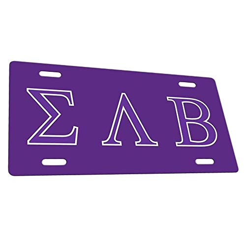 Greekgear Sigma Lambda Beta Flag License Cover Purple w/Purple Imprint