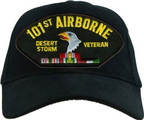 EAGLE CREST 101st Airborne Division Desert Storm Veteran with Ribbons Cap EAGLE CREST 101st Airborne Division Desert Storm Veteran with Ribbons Cap