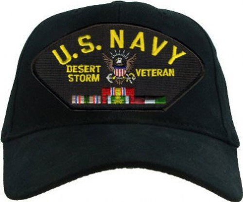 EAGLE CREST US Navy Desert Storm Veteran with Ribbons Cap EAGLE CREST US Navy Desert Storm Veteran with Ribbons Cap