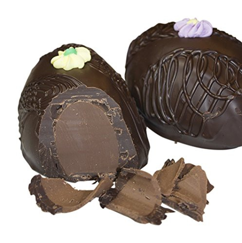 Philadelphia Candies Cappuccino Truffle Easter Egg, Dark Chocolate 8 Ounce Gift Box