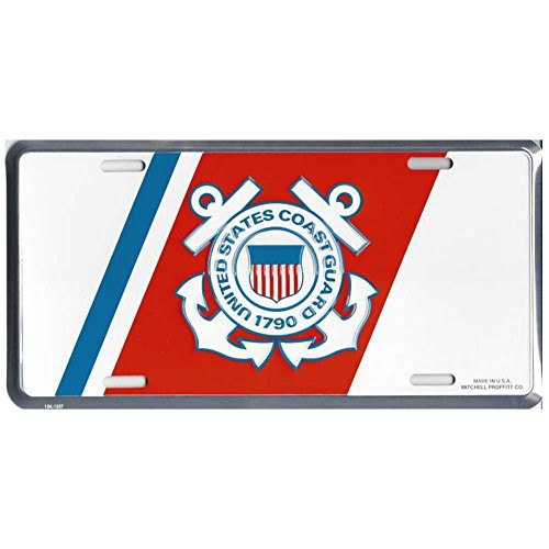Honor Country US Coast Guard License Plate, Insignia Honor Country US Coast Guard License Plate, Insignia