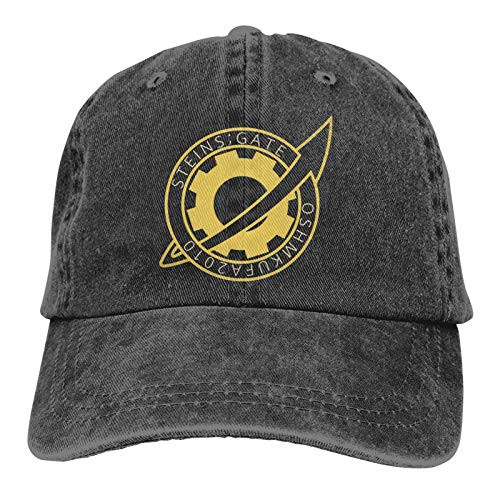 RUIHGK Pin Oshmkufa 2010 Steins Gate Denim Cap Adjustable Casquettes Baseball Cowboy Hat
