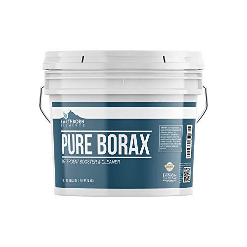 EARTHBORN ELEMENTS Borax Powder -1 Gallon- Multipurpose Cleaner and Detergent Booster- Resealable Bucket EARTHBORN ELEMENTS Borax Powder -1 Gallon- Multipurpose Cleaner and Detergent Booster- Resealable Bucket