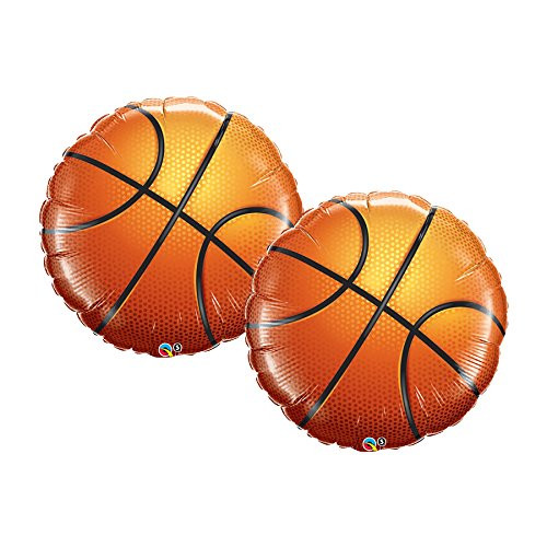 Set of 2 Basketball Jumbo 36" Foil Party Balloons