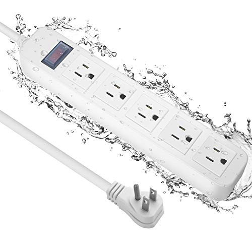 Outdoor Power Strip Waterproof with 5 Outlet- Garden Power Strip Weatherproof- Christmas Outdoor Power Strip Weatherproof for Lighting Appliances. 6FT Extension Cord Strip with Flat Plug. Outdoor Power Strip Waterproof with 5 Outlet- Garden Power Strip Weatherproof- Christmas Outdoor Power Strip Weatherproof for Lighting Appliances. 6FT Extension Cord Strip with Flat Plug.