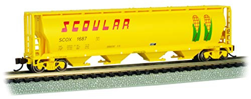 Bachmann Trains - Canadian 4-Bay Cylindrical Grain Hopper CAR - SCOULAR 1687 - N Scale