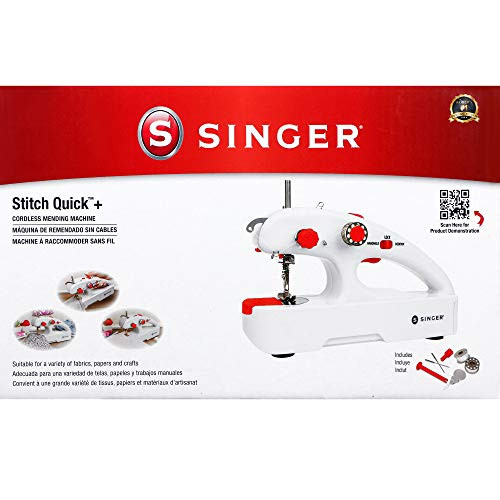 SINGER Stitch Quick Plus -Two Thread- Hand Held Mending Machine- White