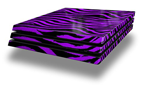 WraptorSkinz PS4 Pro Skin Purple Zebra - Decal Style Skin Wrap fits Sony PlayStation 4 Pro Console