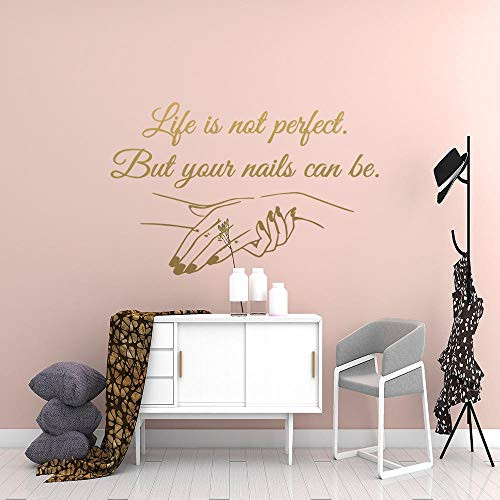 Vinyl Decal Nail Salon Wall Sticker Art Mural Beauty Salon Decoration Decals for Girls Bedroom Decor 43X66CM Vinyl Decal Nail Salon Wall Sticker Art Mural Beauty Salon Decoration Decals for Girls Bedroom Decor 43X66CM