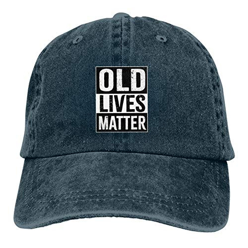 Denim Cap Old Lives Matter Baseball Dad Cap Cowboy Hat Truck Driver Cap Adjustable Classic Sports for Men Women Hat