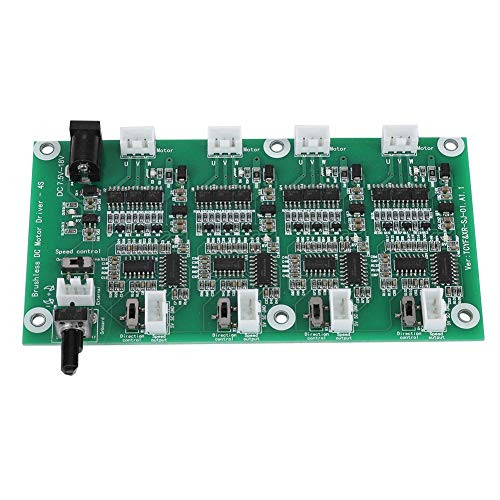 DC Brushless Motor Controller-4-CH 4-Channel PWM Multi-Level Protection Speed Controller Driver Board- Material Control Regulator Module