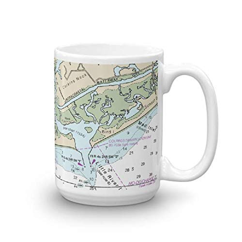 Chart Mugs Little River Inlet ICW- 15oz - NOAA Nautical Charts