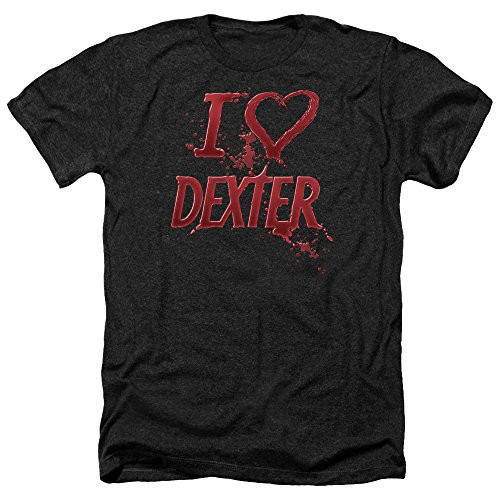 Trevco Men's Dexter Short Sleeve T-Shirt- Heart Heather Black- XX-Large
