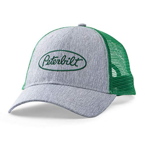 BD Peterbilt Motors Trucks Structured Suiting Green  and  Gray Mesh Snapback Cap/Hat