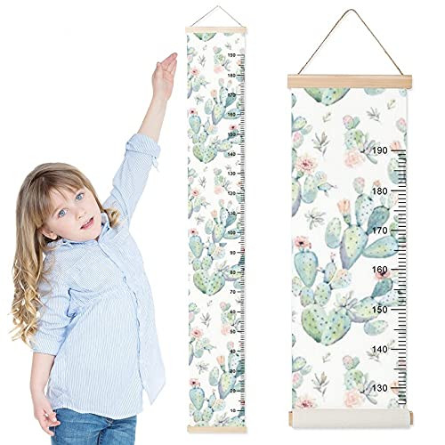 Growth Chart for Kids Small Cactuses Children Height Measurement Ruler ...