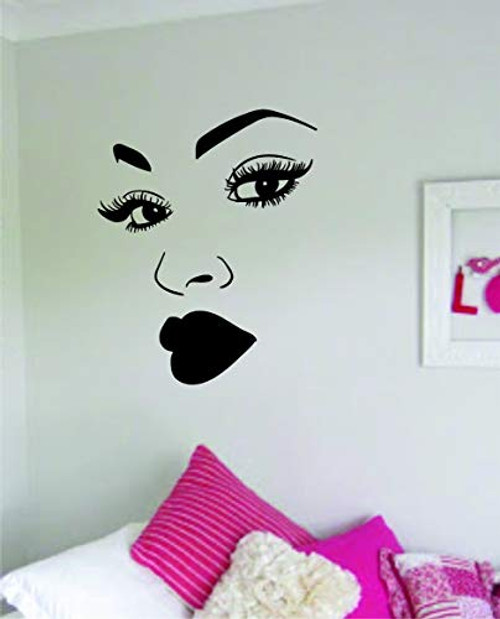 Brows Lashes Lips Girls Face V2 Wall Decal Sticker Vinyl Art Bedroom Room Decor Decoration Teen Girls Beauty Salon Women Beautiful Eyebrows Eyelashes Make Up Guru Lipstick Sexy MUA Guru Artist Brows Lashes Lips Girls Face V2 Wall Decal Sticker Vinyl Art Bedroom Room Decor Decoration Teen Girls Beauty Salon Women Beautiful Eyebrows Eyelashes Make Up Guru Lipstick Sexy MUA Guru Artist
