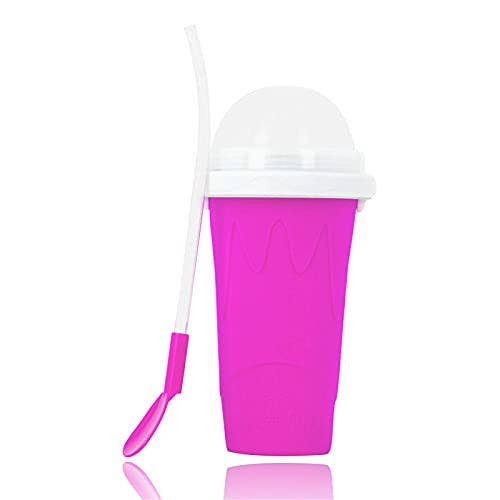 TIK TOK Slushie Maker Cup- Slushy Maker Ice Cup Magic Quick-frozen Smoothies Cup Cooling Cup Double Layer Silicone Squeeze Cup Homemade Milk Shake Ice Cream Maker DIY it for Children and Family TIK TOK Slushie Maker Cup- Slushy Maker Ice Cup Magic Quick-frozen Smoothies Cup Cooling Cup Double Layer Silicone Squeeze Cup Homemade Milk Shake Ice Cream Maker DIY it for Children and Family