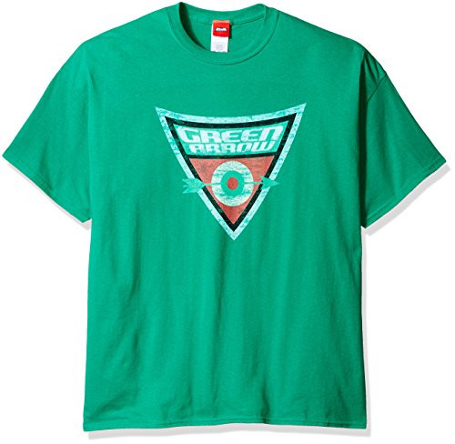 DC Comics Men's Short Sleeve T-Shirt- Arrow Kelly Green- 2XL