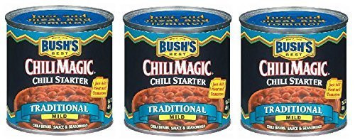 Bush's Chili Magic Chili Starter- Traditional Mild -3 Pack- 15.5 oz Cans by Bush's