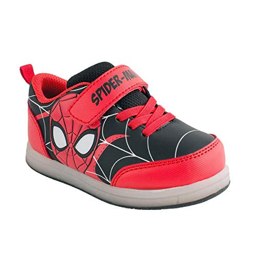 Favorite Characters Boys Marvel Spider-Man Motion Lighted Sneaker- Red- Little Kid- Size 11