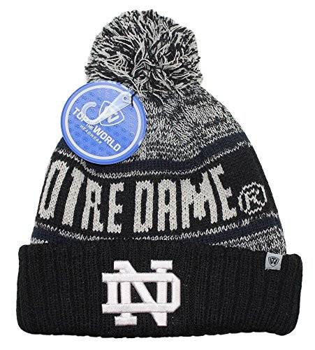 Notre Dame Fighting Irish Top of the WorldinchAcid Raininch Striped Cuffed Knit Hat