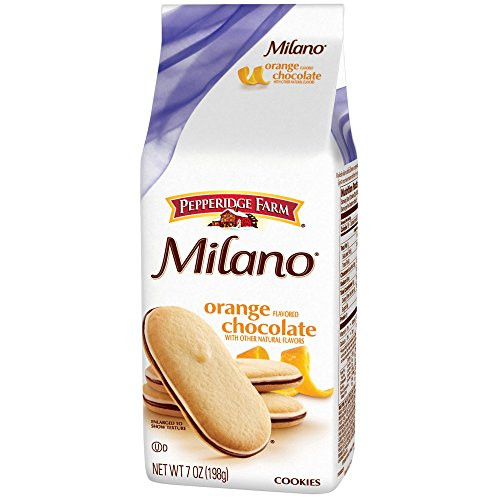 Pepperidge Farm Milano Orange Flavored Chocolate Cookies 7 oz -Pack of 3-