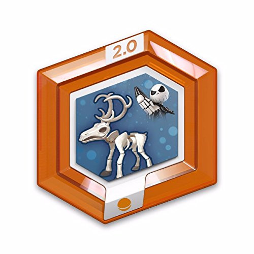 Disney Infinity 2.0 Disney Originals RARE Orange Power Disc - Jack Skellington's Reindeer