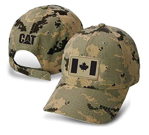 BDA Caterpillar CAT Equipment Digital Camouflage Digi Camo Canadian Flag Cap/Hat