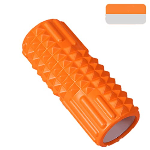 AUGYM Exercise Foam Roller-Strong High Density Foam Roller- Myofascial Trigger Point Release-Relieve Muscle Soreness- Pilates- Yoga-Balance Training-Orange AUGYM Exercise Foam Roller-Strong High Density Foam Roller- Myofascial Trigger Point Release-Relieve Muscle Soreness- Pilates- Yoga-Balance Training-Orange