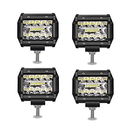 4 Pack Led Cube Lights 4 Inch 60W Triple Row Driving Fog Lights Off Road Waterproof Spot Flood Combo Beam LED Pods Lights for Pickup Truck Jeep ATV UTV SUV Boat 4 Pack Led Cube Lights 4 Inch 60W Triple Row Driving Fog Lights Off Road Waterproof Spot Flood Combo Beam LED Pods Lights for Pickup Truck Jeep ATV UTV SUV Boat