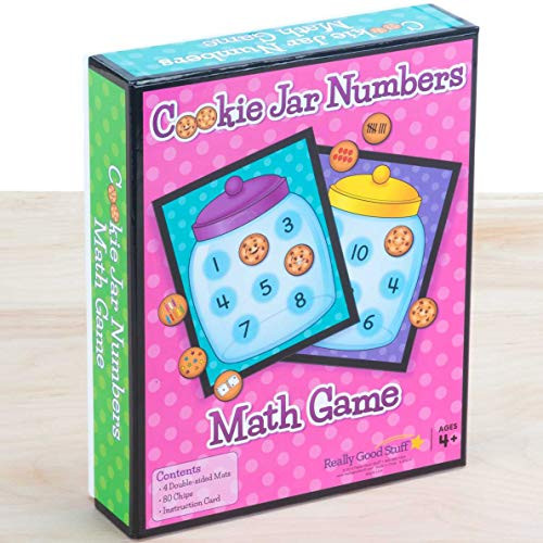 Really Good Stuff Cookie Jar Number Identification and Subitizing Math Game - Pre-K - Kindergarten