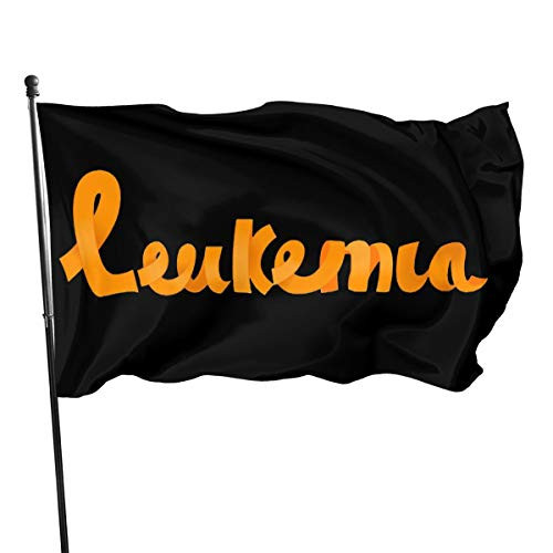 SANGYI Leukemia Awareness Orange Ribbon Flag 3 X 5 Ft-Family Party Flags in Indoor Banner Breeze Flag Outdoor Flags Home Flag Garden Flags