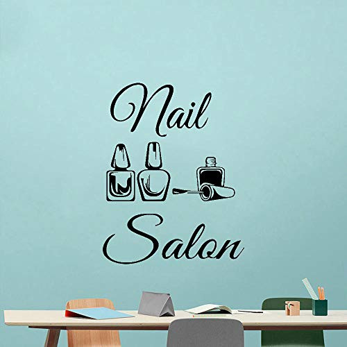 Nail Salon Vinyl Wall Sticker Mural for Girls Bedroom Nail Salon Decor Decal Stickers-58x74cm- Nail Salon Vinyl Wall Sticker Mural for Girls Bedroom Nail Salon Decor Decal Stickers-58x74cm-