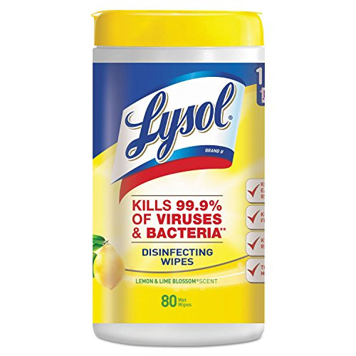 Lysol 77182CT Disinfecting Wipes-80 Wipes/Tub- 6/CT- Lemon/Lime Blossom Lysol 77182CT Disinfecting Wipes-80 Wipes/Tub- 6/CT- Lemon/Lime Blossom