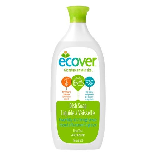 Ecover Liquid Dish Soap- Lime Zest 25 fl oz-Pack of 3-