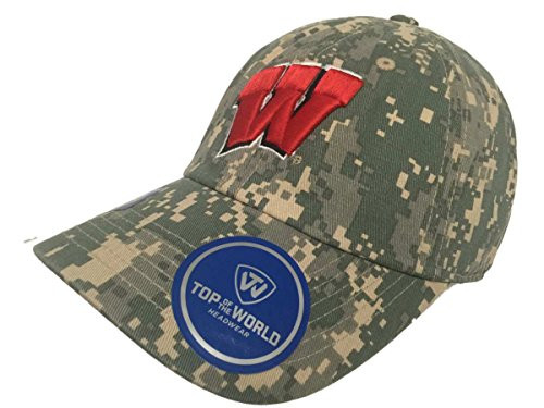 Top of the World Wisconsin Badgers Tow Digital Camouflage Flagship Adjustable Slouch Hat Cap Top of the World Wisconsin Badgers Tow Digital Camouflage Flagship Adjustable Slouch Hat Cap