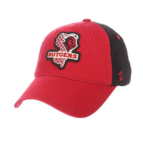 Zephyr Rutgers Scarlet Knights Freeway Red w/Black Mesh Adj. Slouch Hat Cap