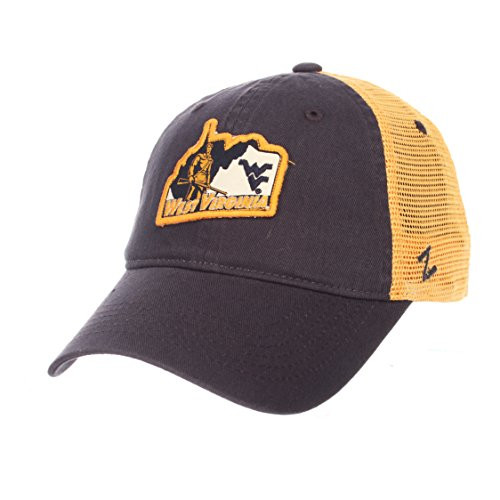 Zephyr West Virginia Mountaineers Navy Freeway Mesh Adj. Slouch Hat Cap