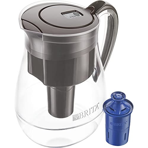 Brita Longlast Monterey Water Filter Pitcher- Large 10 Cup 1- Black