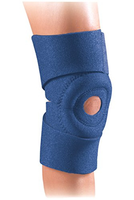 FLA Orthopedics Safe-T-Sport EZ-ON® Thermal Neoprene Universal Knee Wrap - Navy - Universal - 12-21inch FLA Orthopedics Safe-T-Sport EZ-ON® Thermal Neoprene Universal Knee Wrap - Navy - Universal - 12-21inch