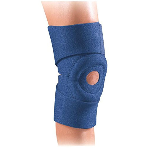 FLA Orthopedics Safe-T-Sport EZ-ON® Thermal Neoprene Universal Knee Wrap - Navy - Plus - 20inch - 30inch FLA Orthopedics Safe-T-Sport EZ-ON® Thermal Neoprene Universal Knee Wrap - Navy - Plus - 20inch - 30inch