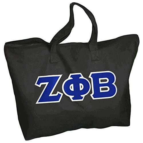 Express Design Group Zeta Phi Beta Lettered Tote Bag Black