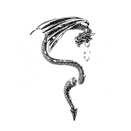 Crystal Dragon Ear Wrap by Alchemy Gothic